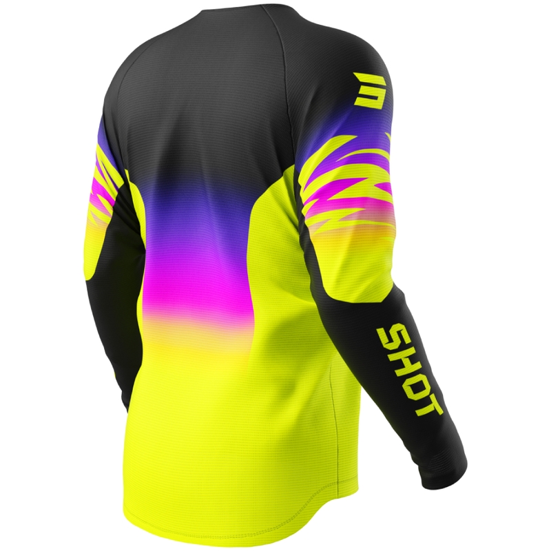 Vaikiški motokroso marškinėliai Shot Draw X-Trem fluo yellow