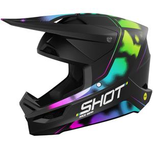 Motokroso šalmas "Shot Race Nitro" matinės juodos spalvos