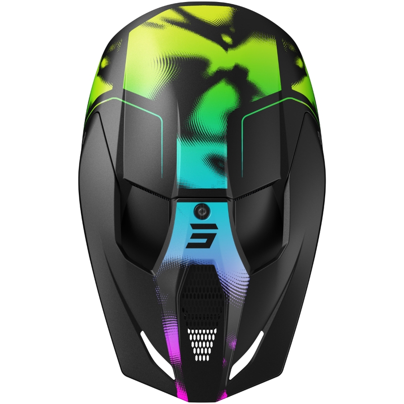 Motokroso šalmas "Shot Race Nitro" matinės juodos spalvos