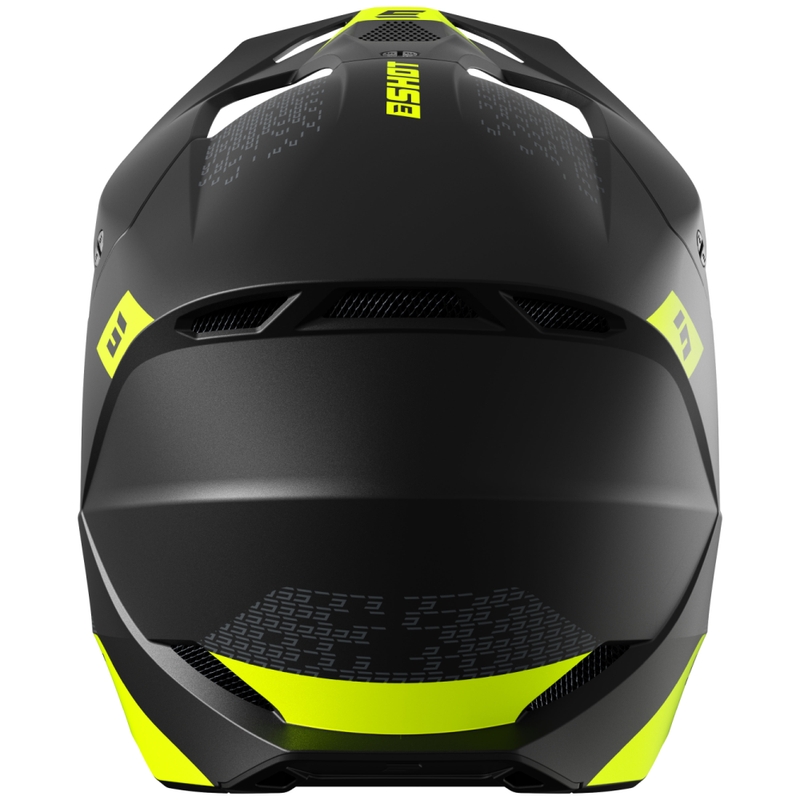 Motokroso šalmas Shot Furious Draw fluo yellow