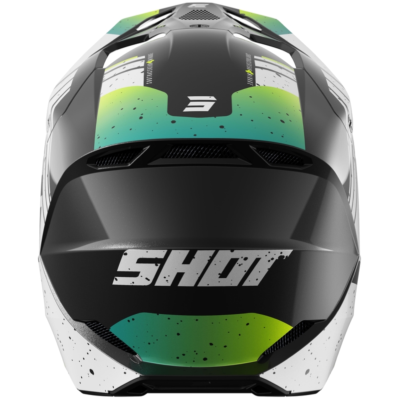 Motokroso šalmas "Shot Furious Mirage" mėlyna-fluo geltona