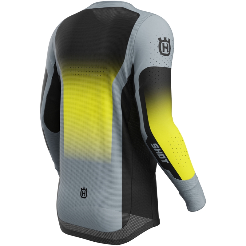 Motokroso marškinėliai Shot Aerolite HVA black-grey
