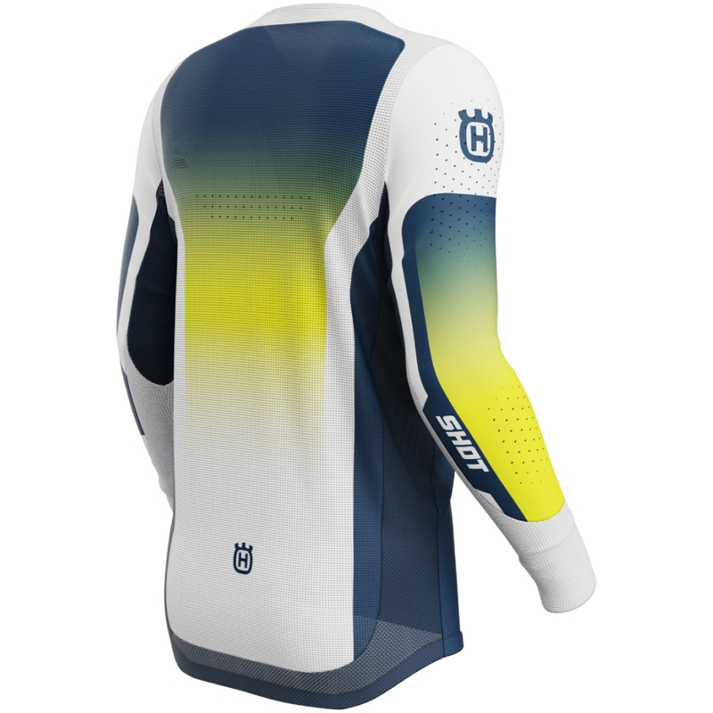 Motokroso marškinėliai Shot Aerolite HVA blue