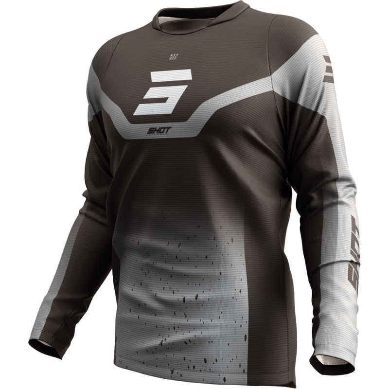 Motokroso marškinėliai Shot Devo Blast black-grey