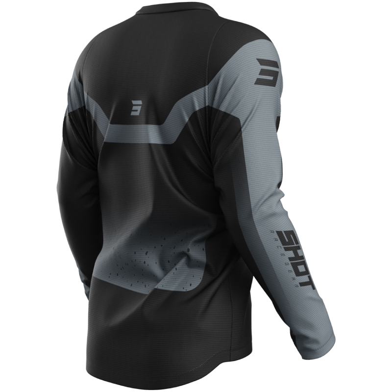 Motokroso marškinėliai Shot Devo Blast black-grey