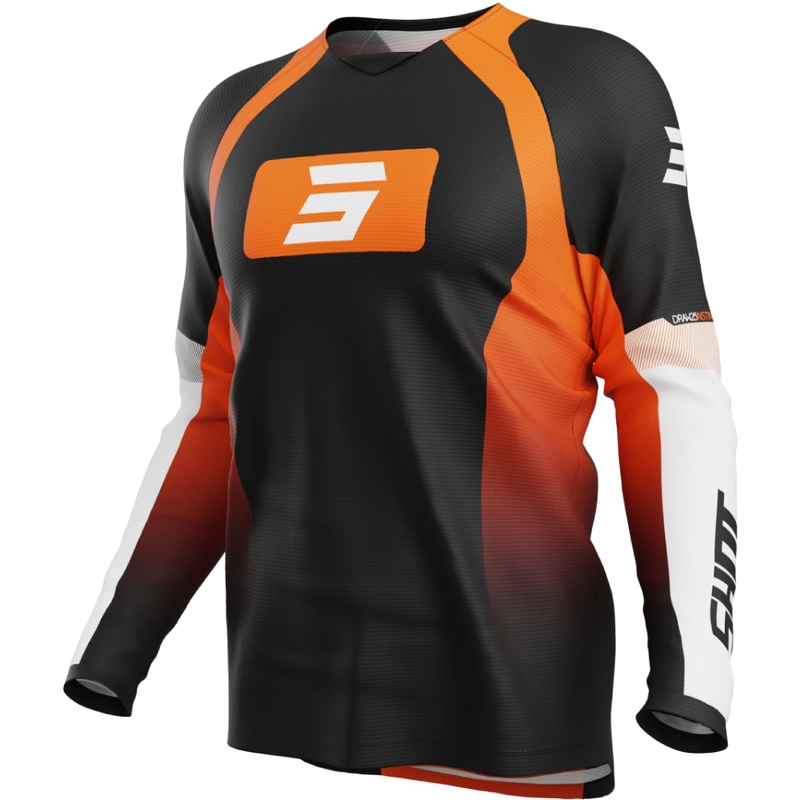 Motokroso marškinėliai Shot Draw Instinct orange