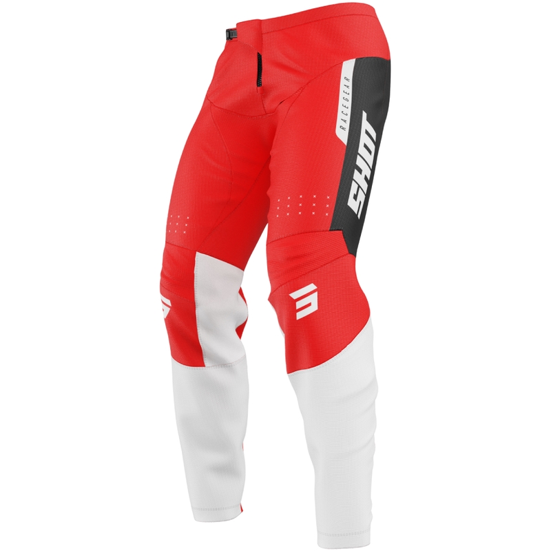 Motokroso kelnės Shot Devo League Red