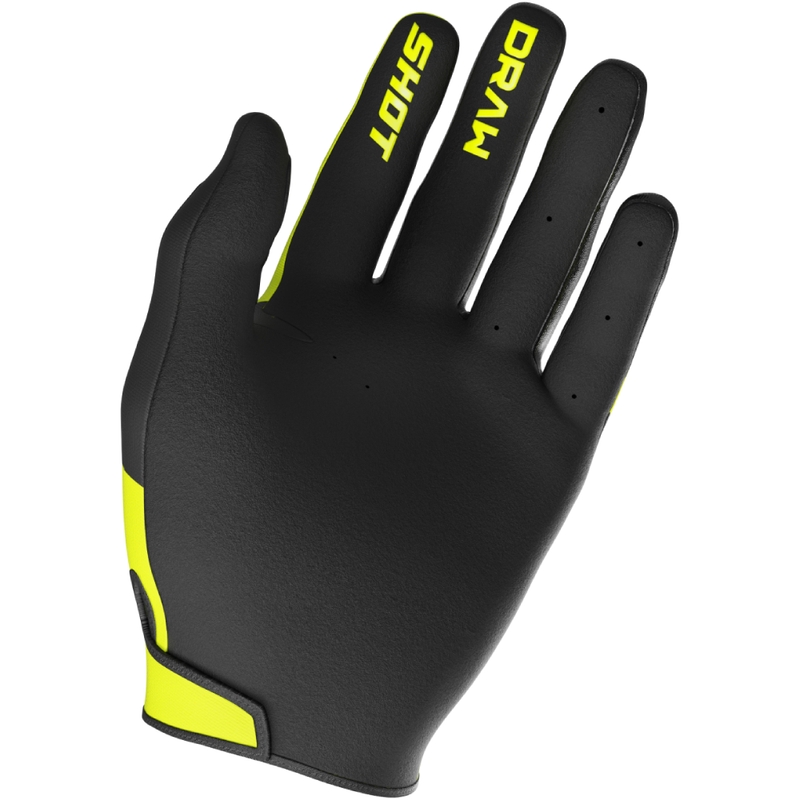 Motokroso pirštinės Shot Draw Sky fluo yellow