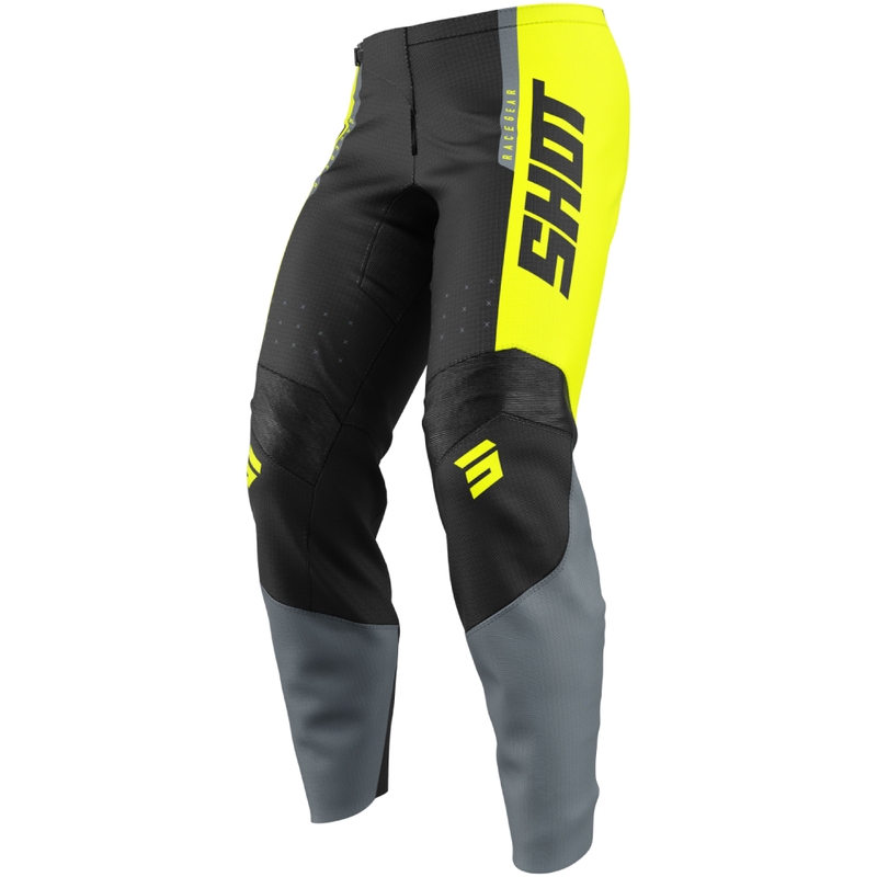 Vaikų motokroso kelnės Shot Draw League fluo yellow