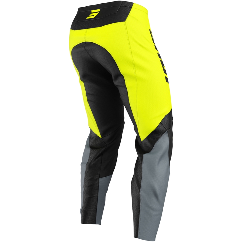 Vaikų motokroso kelnės Shot Draw League fluo yellow