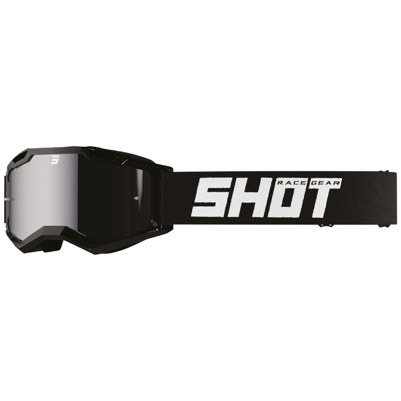 Motokroso akiniai Shot Assault 2.0 Solid black su iridžio lęšiais