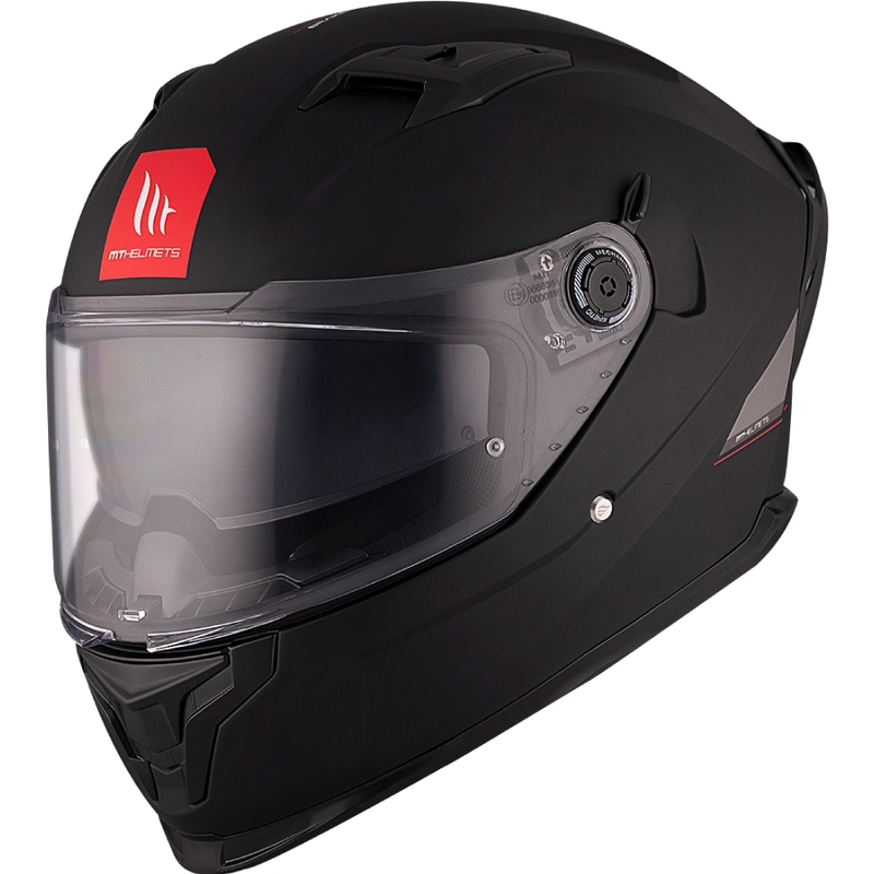 MT BRAKER SV SOLID A1 integralus motociklininko šalmas matinės juodos spalvos