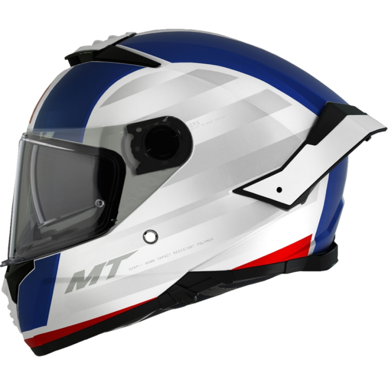 Uždaras motociklo šalmas MT THUNDER 4 SV TREADS C7 balta-mėlyna