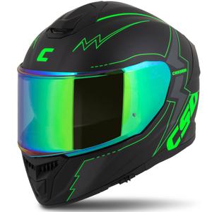 Integral motociklininko šalmas Cassida Integral GT 2.1 Flash black-fluo green-grey