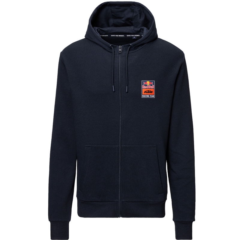 KTM logotipas Zip Hoodie mėlyna-oranžinė
