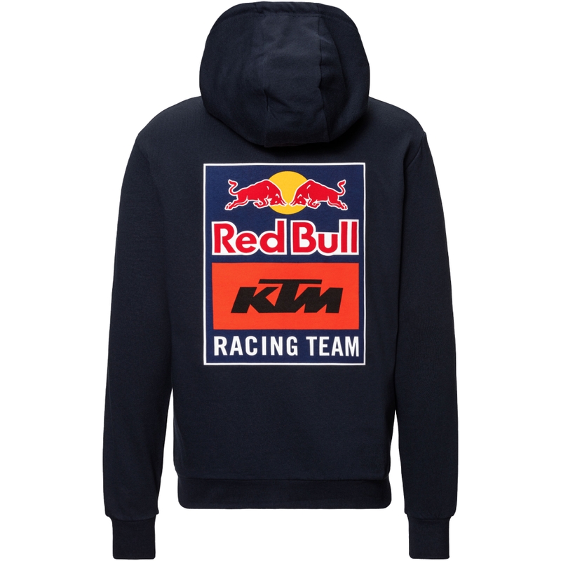 KTM logotipas Zip Hoodie mėlyna-oranžinė