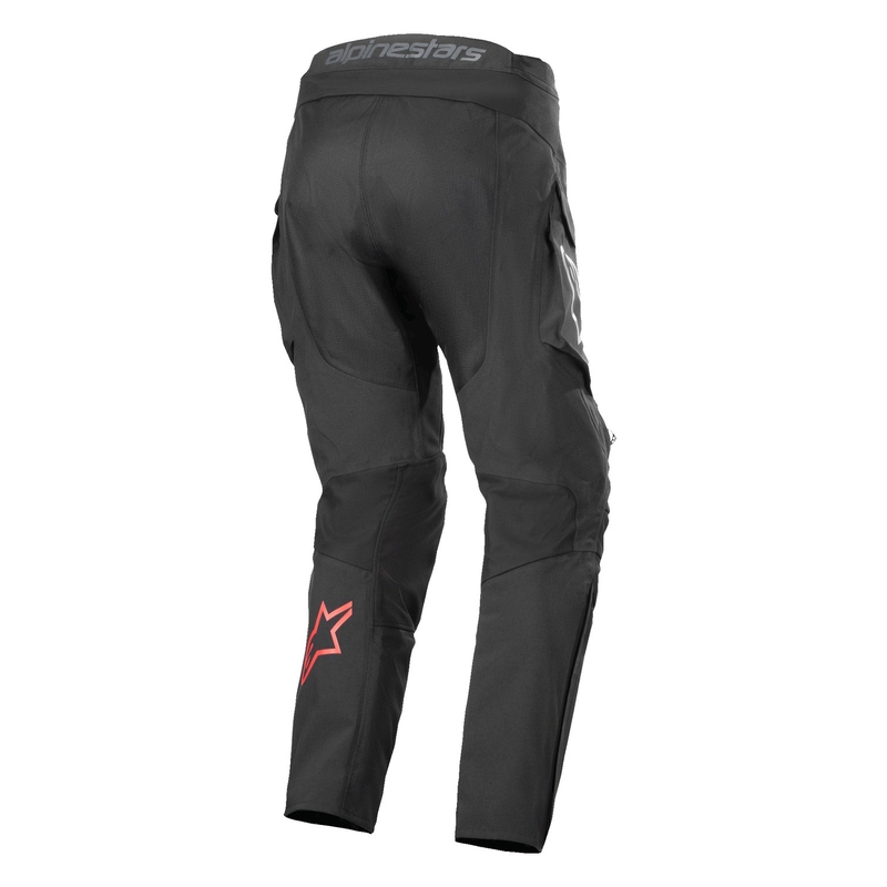 Alpinestars Hyde XT motociklininko kelnės juodos ir raudonos spalvos