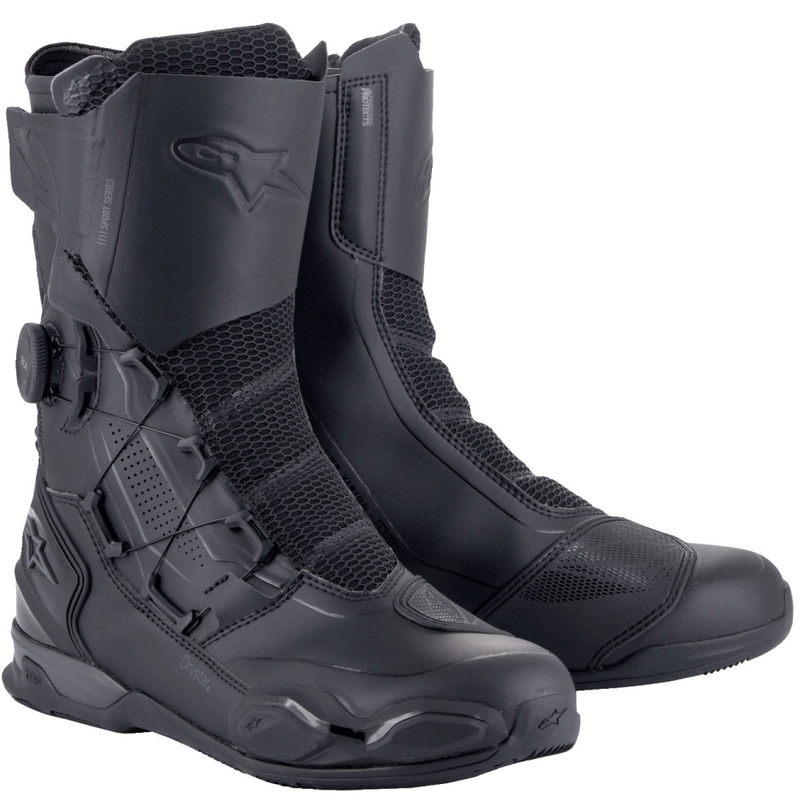 "Alpinestars SP-X BOA Drystar" juodai tamsiai pilki motociklininko batai