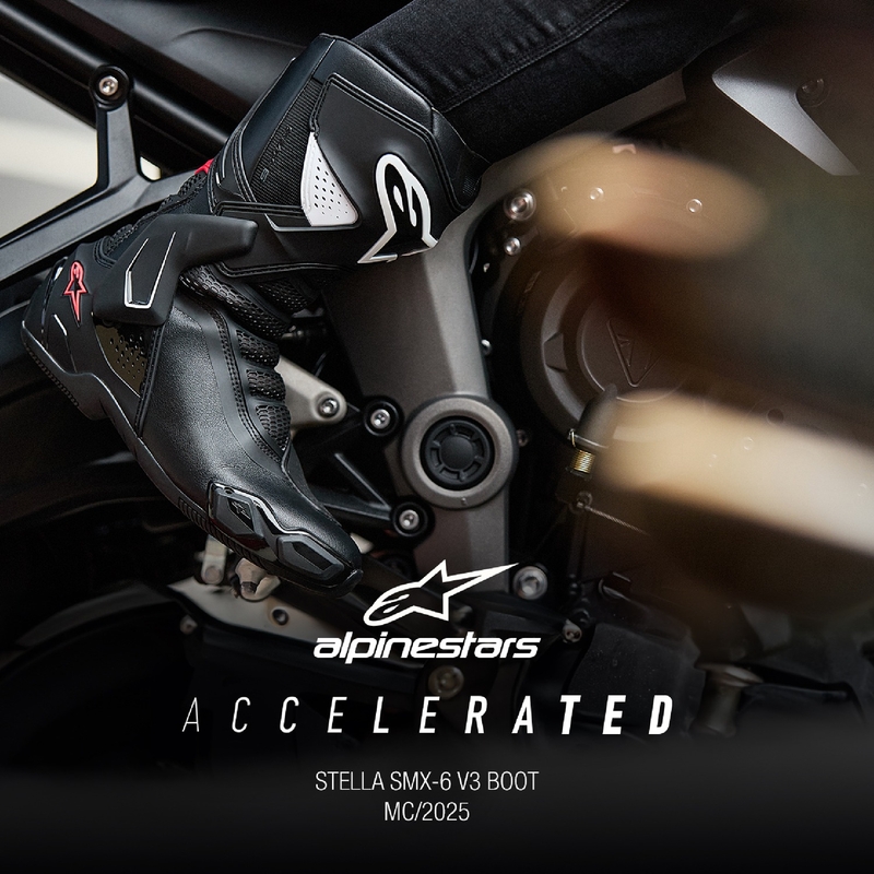"Alpinestars" moteriški "Stella SMX-6 3" juodos, baltos ir rožinės spalvų motociklininkų batai