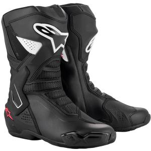 "Alpinestars" moteriški "Stella SMX-6 3" juodos, baltos ir rožinės spalvų motociklininkų batai