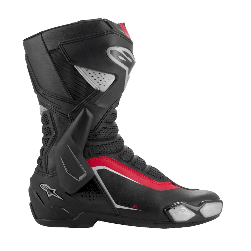 Alpinestars SMX-6 3 juodi-sidabriniai-raudoni motociklininko batai