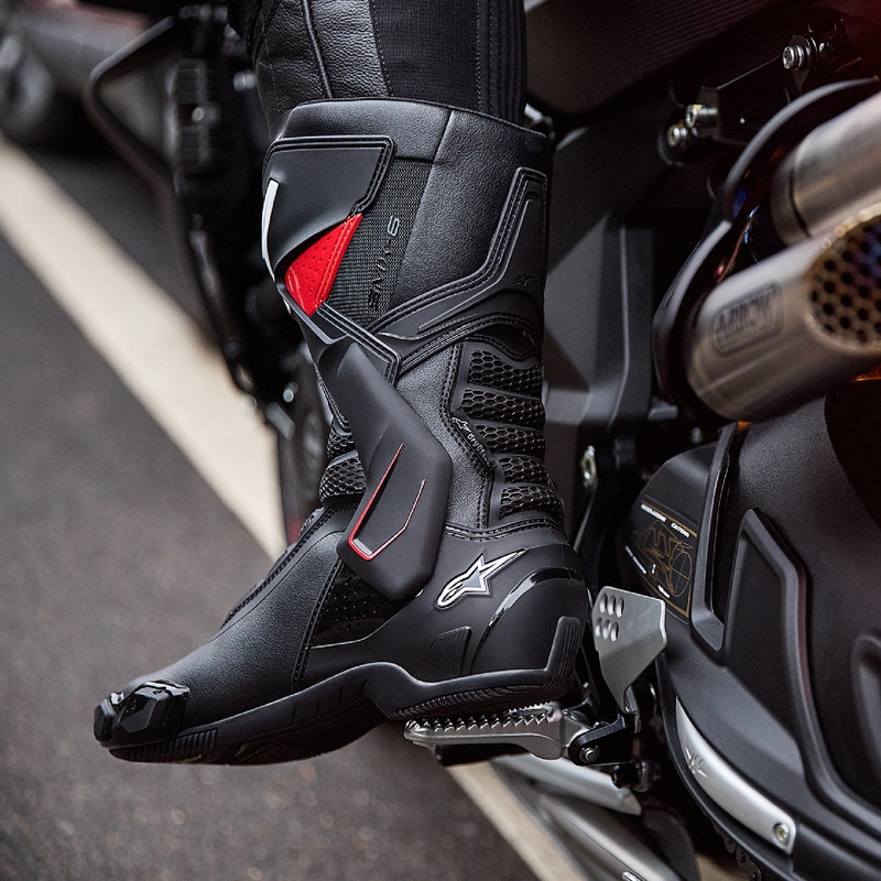 Alpinestars SMX-6 3 Drystar juodai raudoni motociklininko batai