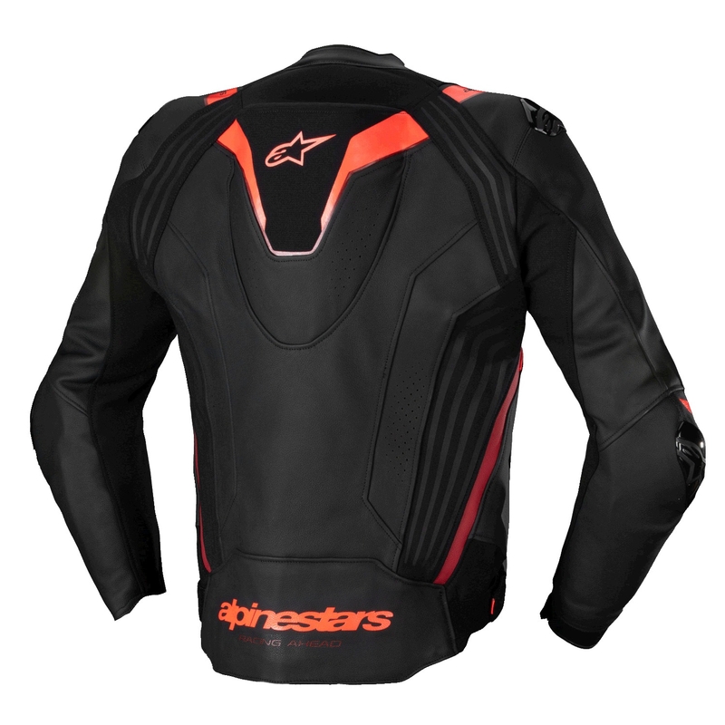 Alpinestars Missile 3 Ignition Black-Fluo Red-Dark Red odinė motociklininko striukė