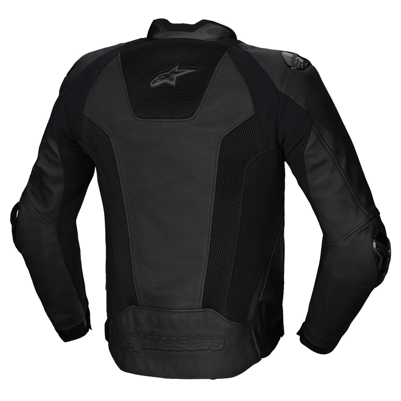 "Alpinestars Missile 3 Airflow" juoda odinė motociklininko striukė