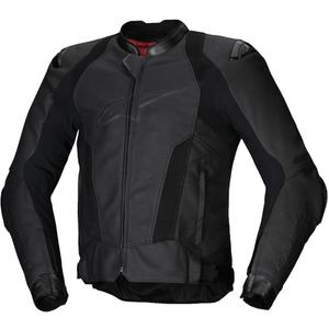 "Alpinestars Missile 3 Airflow" juoda odinė motociklininko striukė