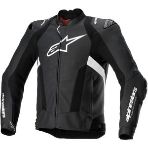 "Alpinestars Missile 3 Airflow" juodai balta odinė motociklininko striukė