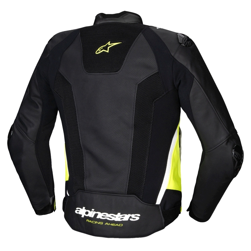 Alpinestars Missile 3 Airflow Black-Fluo Yellow-White odinė motociklininko striukė