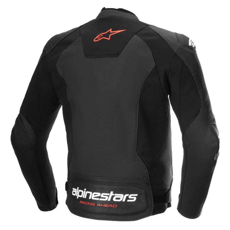 Alpinestars Faster 3 Airflow Black-Fluo Red odinė motociklininko striukė