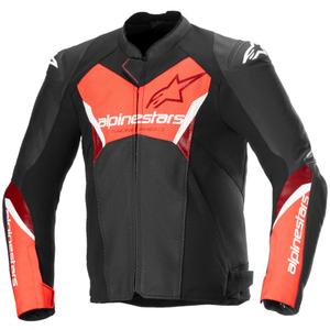 Alpinestars Faster 3 Airflow Black-Fluo Red odinė motociklininko striukė
