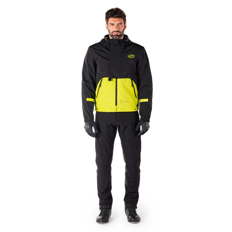 Alpinestars Mootant neperšlampama striukė Black-Fluo Yellow