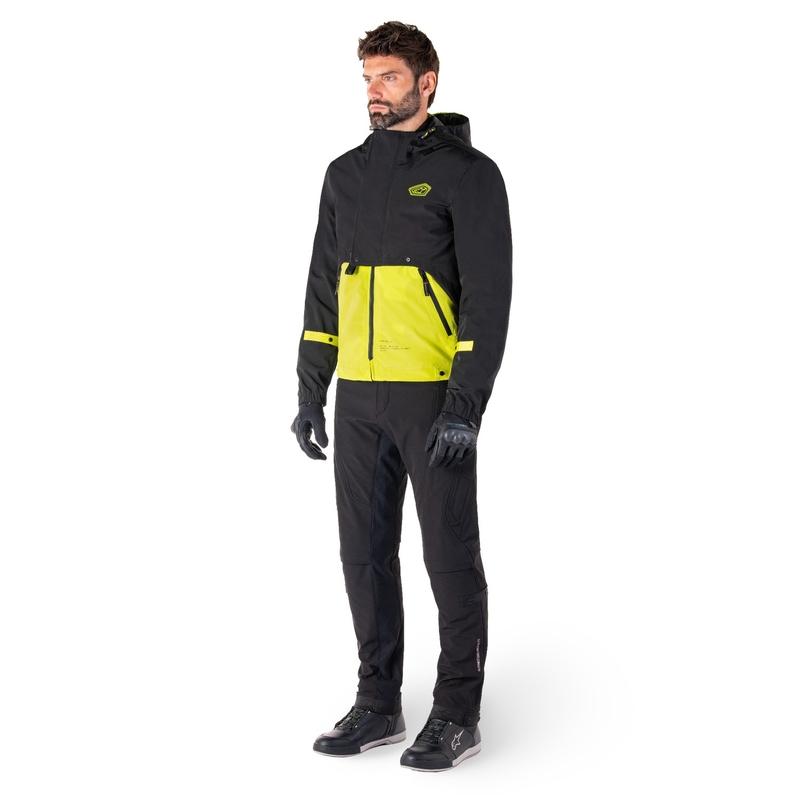 Alpinestars Mootant neperšlampama striukė Black-Fluo Yellow