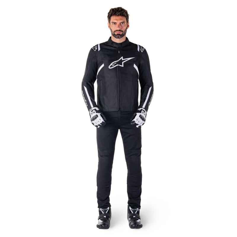 "Alpinestars T-SPS 2" neperšlampama juodai balta motociklininko striukė