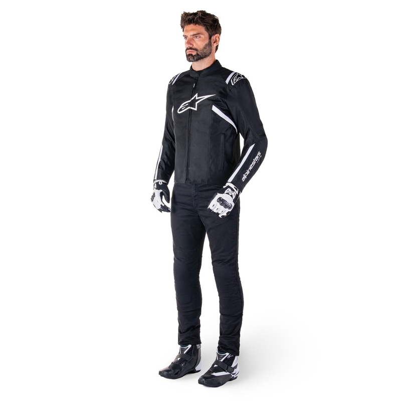 "Alpinestars T-SPS 2" neperšlampama juodai balta motociklininko striukė