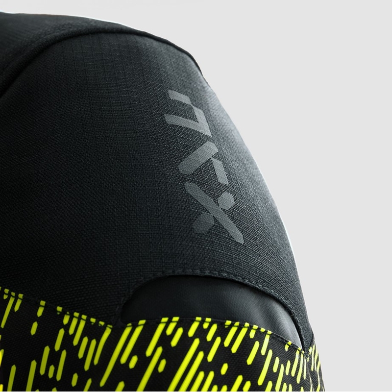 Motociklininko striukė Rebelhorn Jax black-fluo yellow