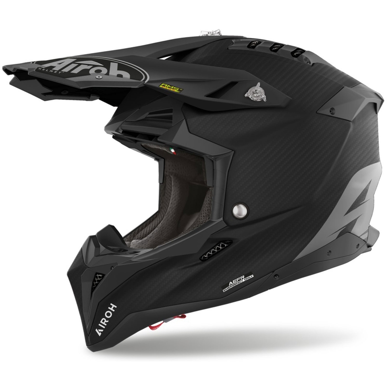 Motokroso šalmas Airoh Aviator 3.0 Carbon matinė juoda
