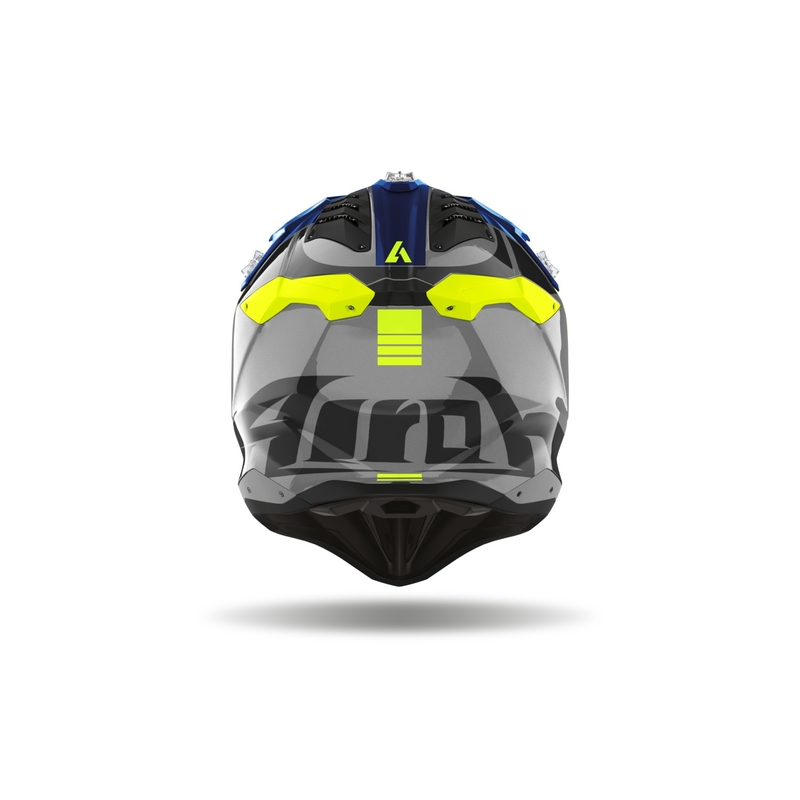 Motokroso šalmas Airoh Aviator 3.0 Push blue