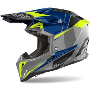 Motokroso šalmas Airoh Aviator 3.0 Push blue