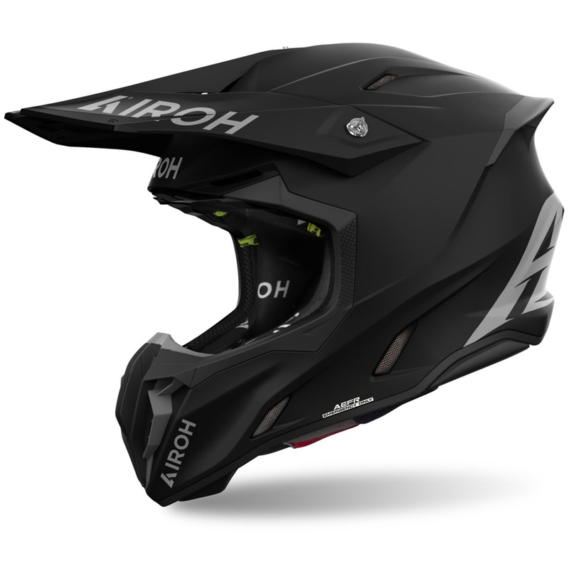 Motokroso šalmas Airoh Twist 3 Matinės juodos spalvos