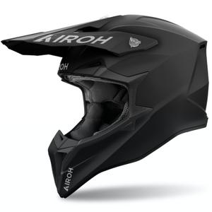 Motokroso šalmas Airoh Wraaap Spalva juoda matinė