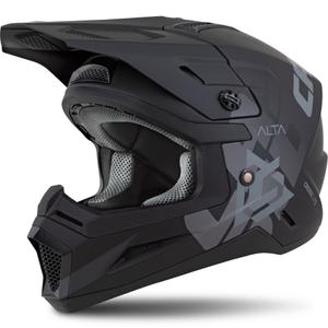 Vaikiškas motokroso šalmas Cassida Cross Cup 2 Alta matinis juodai pilkas