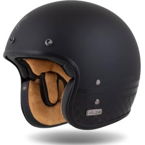 Atviras šalmas Cassida Eso Forty Nine matinės juodos spalvos