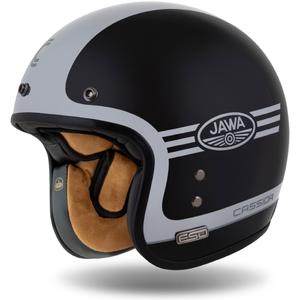 Cassida Eso Jawa Panel atviras šalmas, juodas perlas-antracitas-sidabrinis