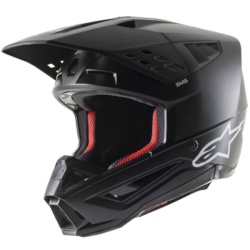 Alpinestars S-M5 Solid Motokroso šalmas matinis juodas