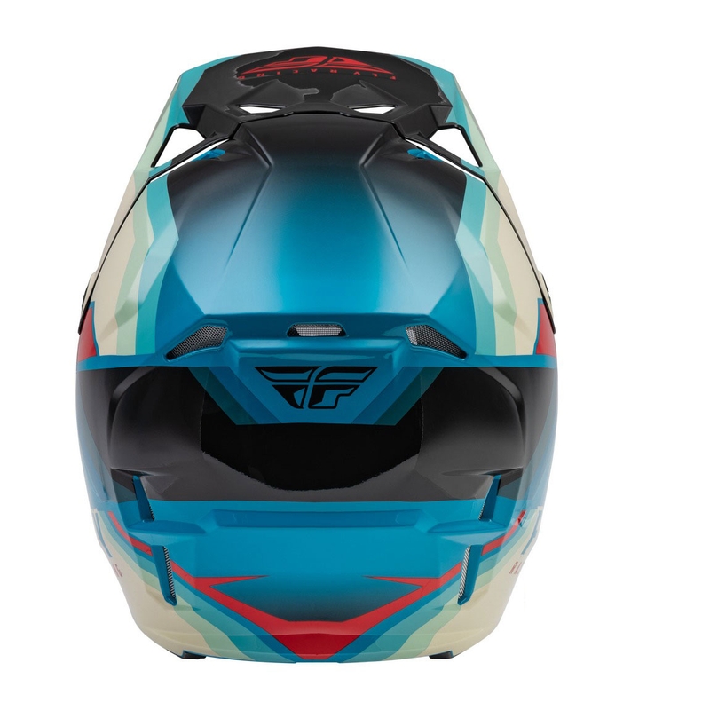 Motokroso šalmas FLY Racing Formula CP juoda-pilka-turkio spalvos