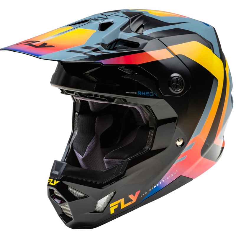 Motokroso šalmas FLY Racing Formula CP black-grey-rainbow