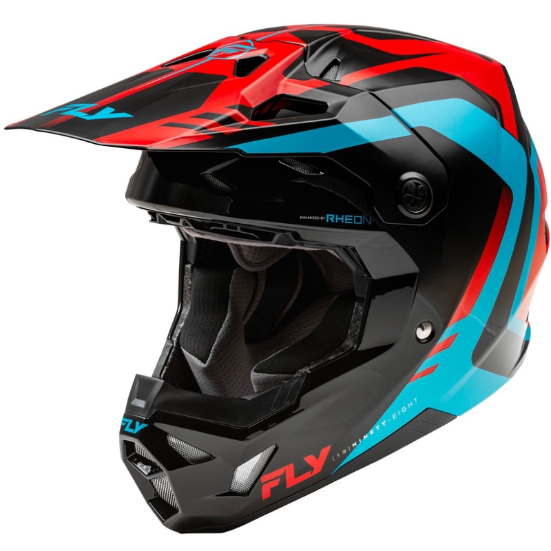 Motokroso šalmas FLY Racing Formula CP raudona-juoda-mėlyna